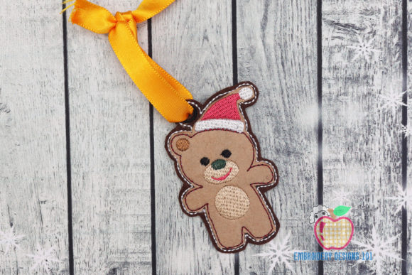 Review: Christmas Teddy Bear ITH Ornament for Etsy Shops