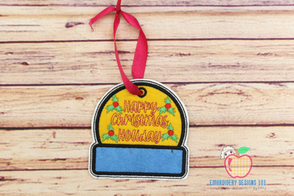Reviewing Happy Christmas Holiday ITH Ornament for Etsy Shops