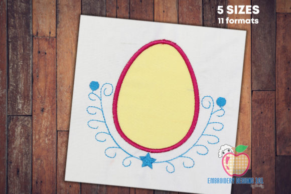 Reviewing The Easter Egg with Designs Applique
