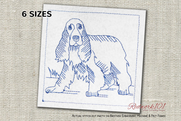 Reviewing the English Cocker Spaniel Dog Embroidery Design
