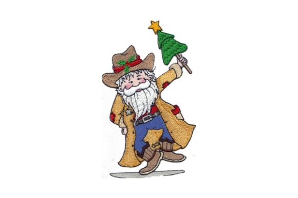 Sassy Cowboy Santa: A Holiday Embroidery Review