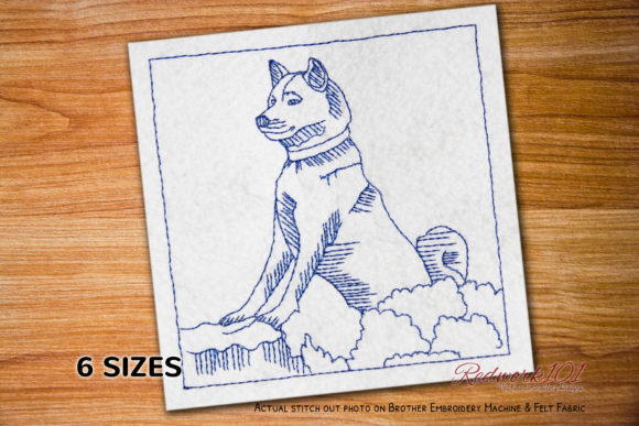 Shiba Inu Dog Redwork: A Designer’s Review